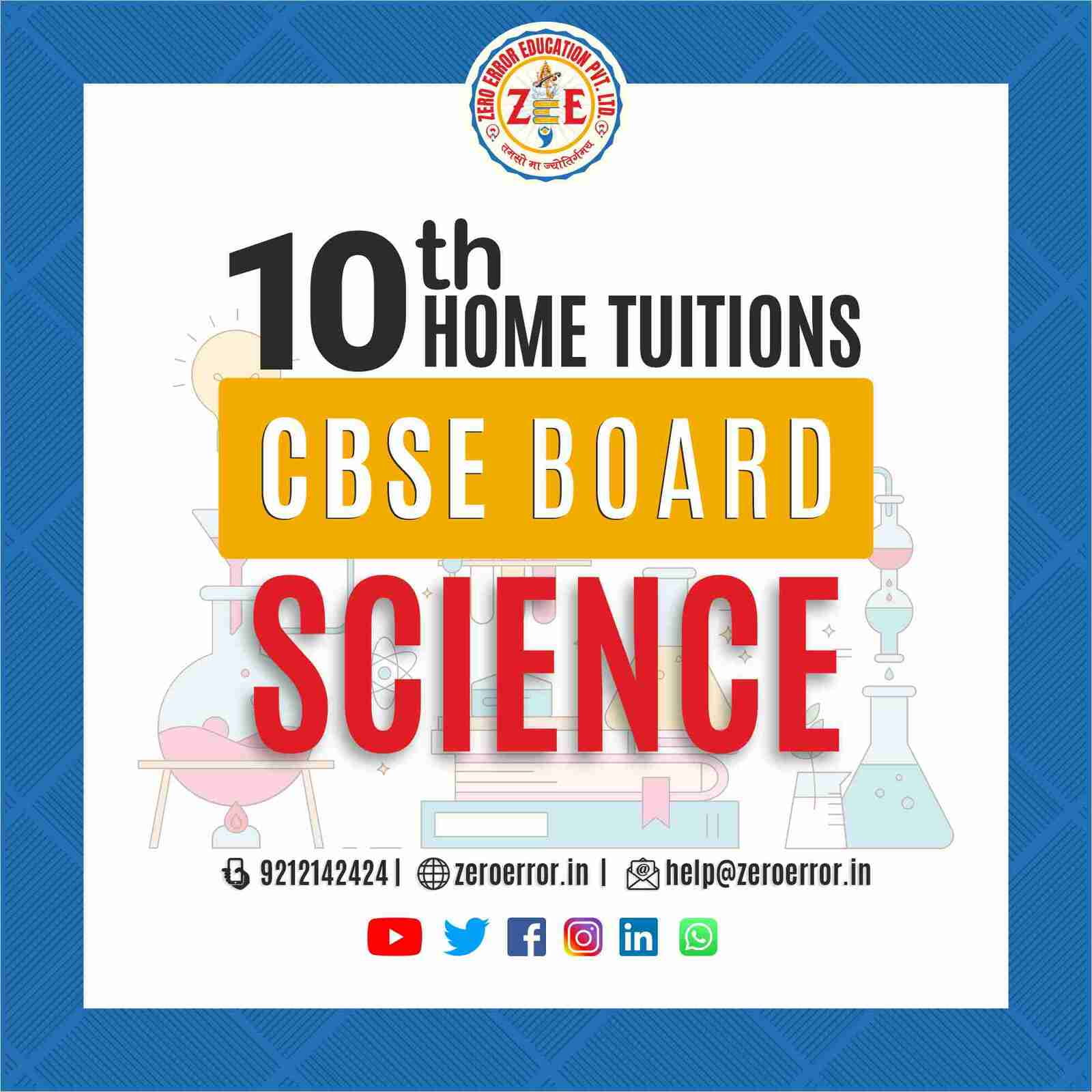 10th Grade CBSE Science Online Classes by Zero Error Education Prepare for your CBSE board exams with online and offline Science classes for 10th grade. Learn from experienced home tutors and get all the help you need to succeed. Enroll today at Zero Error Education. [https://zeroerror.in/] Call 9212142424 for more information.