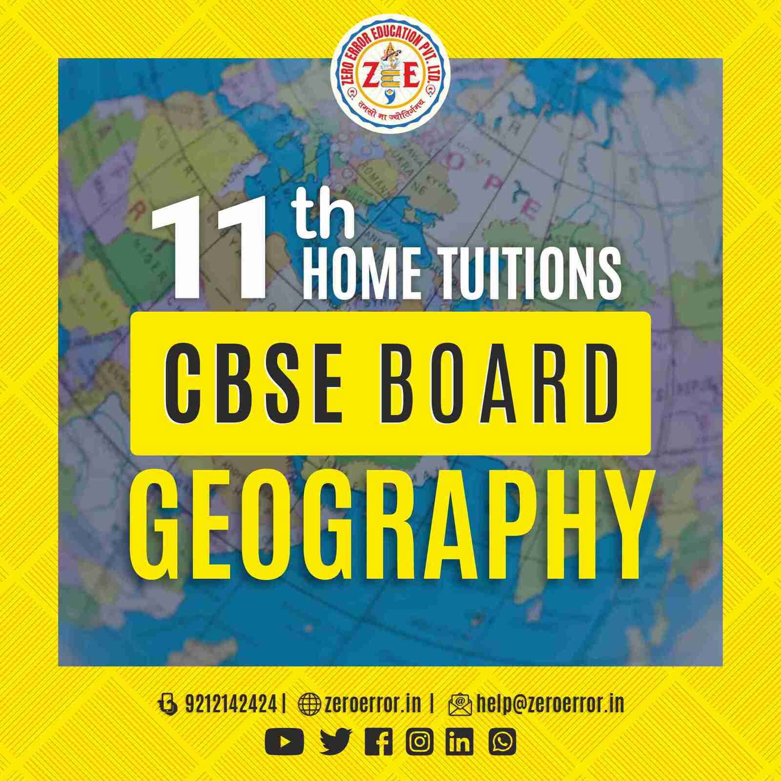 11th Grade CBSE Geography Online Classes by Zero Error Education Prepare for your CBSE board exams with online and offline Geography classes for 11th grade. Learn from experienced home tutors and get all the help you need to succeed. Enroll today at Zero Error Education. [https://zeroerror.in/] Call 9212142424 for more information.