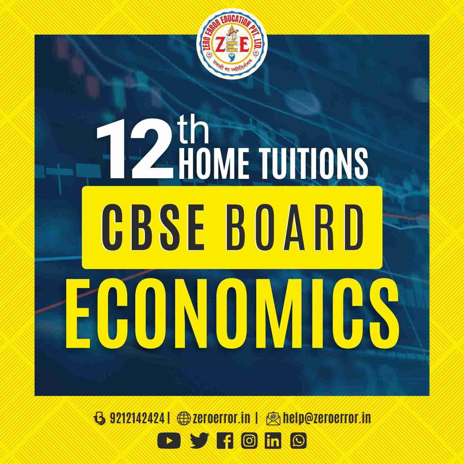 12th Grade CBSE Economics Online Classes by Zero Error Education Prepare for your CBSE board exams with online and offline Economics classes for 12th grade. Learn from experienced home tutors and get all the help you need to succeed. Enroll today at Zero Error Education. [https://zeroerror.in/] Call 9212142424 for more information.