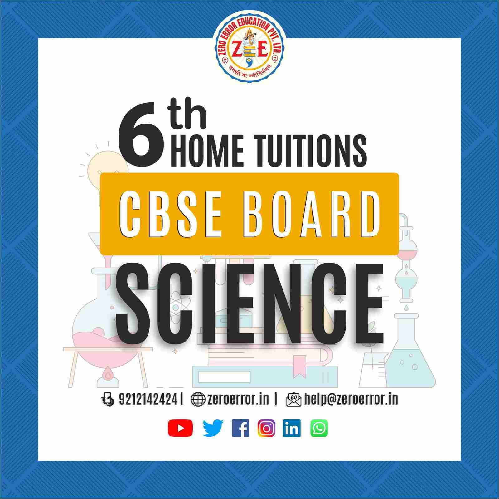 6th Grade CBSE Science Online Classes by Zero Error Education Prepare for your CBSE board exams with online and offline Science classes for 6th grade. Learn from experienced home tutors and get all the help you need to succeed. Enroll today at Zero Error Education. [https://zeroerror.in/] Call 9212142424 for more information.
