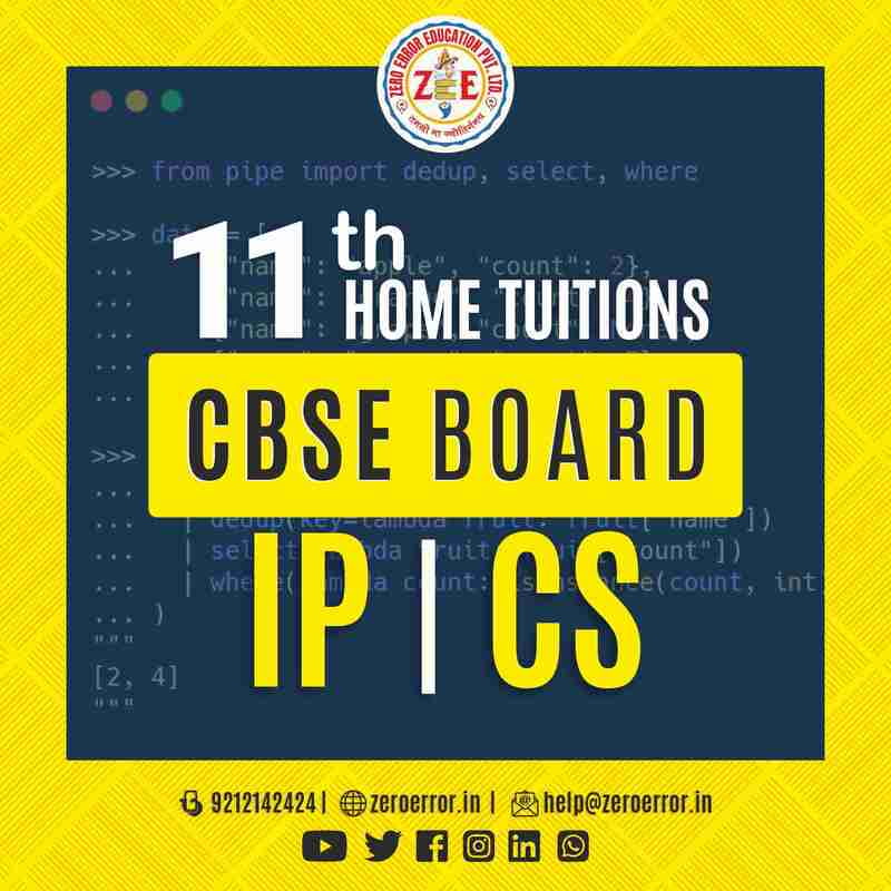 11th IP | CS Home Tuition