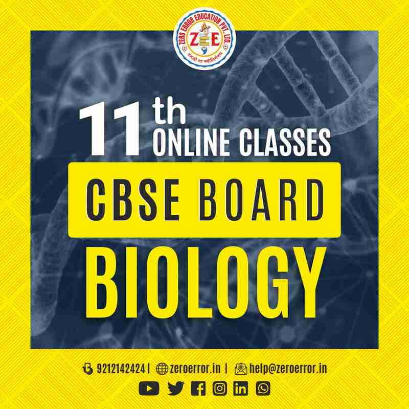 11th Biology Online Tuition