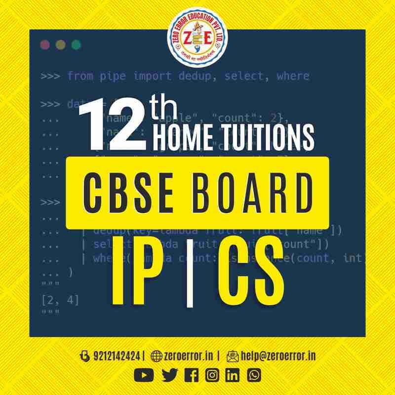 12th IP | CS Home Tuition