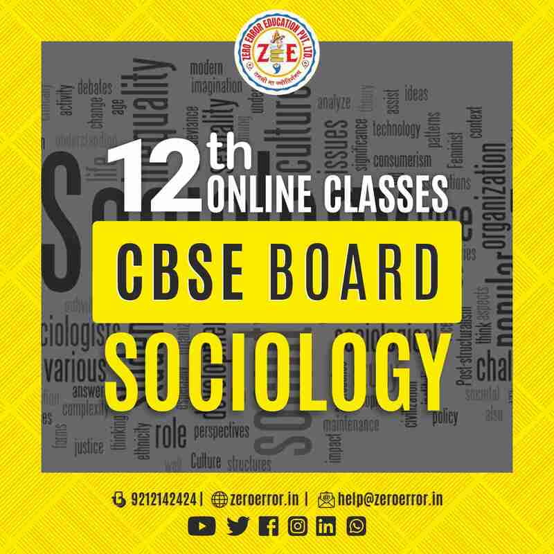 12th Sociology Online Tuition