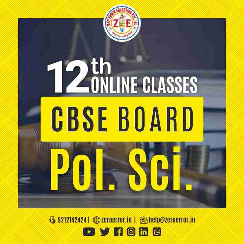 12th Pol Sci Online Tuition