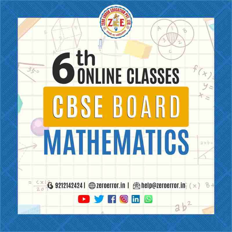 6th Maths Online Tuition
