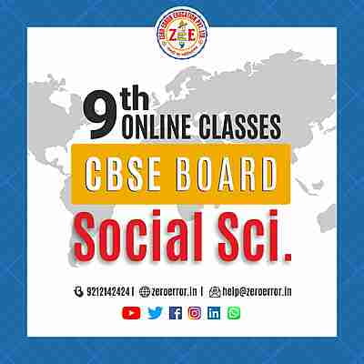 9th Social Sci online Tuition