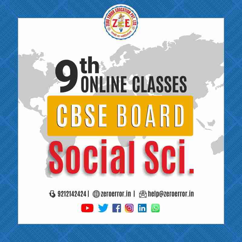 9th Social Sci online Tuition